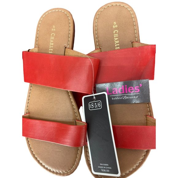 Charles Albert Mara‎ Red Size Small Women's Sandals - Picture 1 of 4